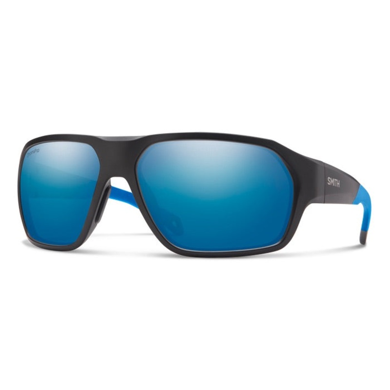 Smith – Deckboss Sunglasses|ChromaPop Glass|PC ChromaPop|Matte Black Blue – ChromaPop Glass Polarized Blue Mirror Lens|Matte Gravy – ChromaPop Polarized Bronze Mirror Lens