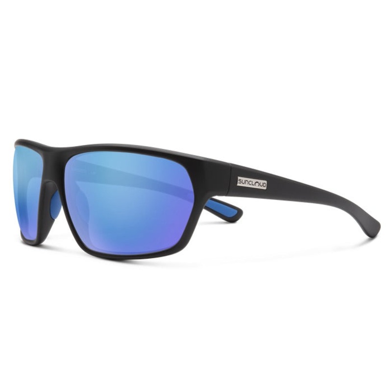 Suncloud – Boone Sunglasses|Matte Black + Polarized Blue Mirror Lens|Matte Tortoise + Polarized Green Mirror Lens|Tortoise + Polarized Brown Lens|Crystal Marine + Polarized Aqua Mirror Lens