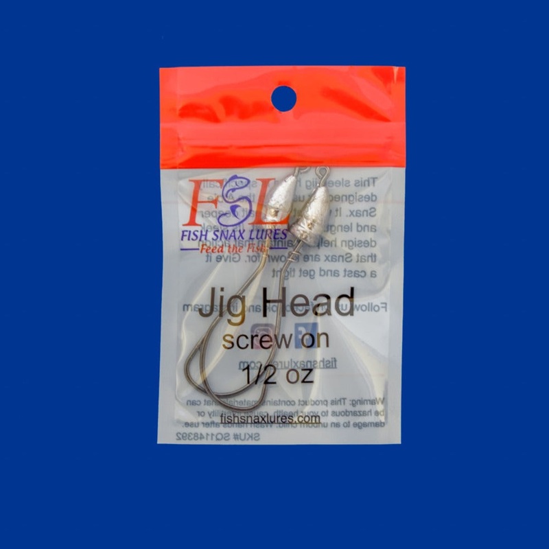 Fish Snax – Twistlock Jighead|1/2 oz – 2 Pack