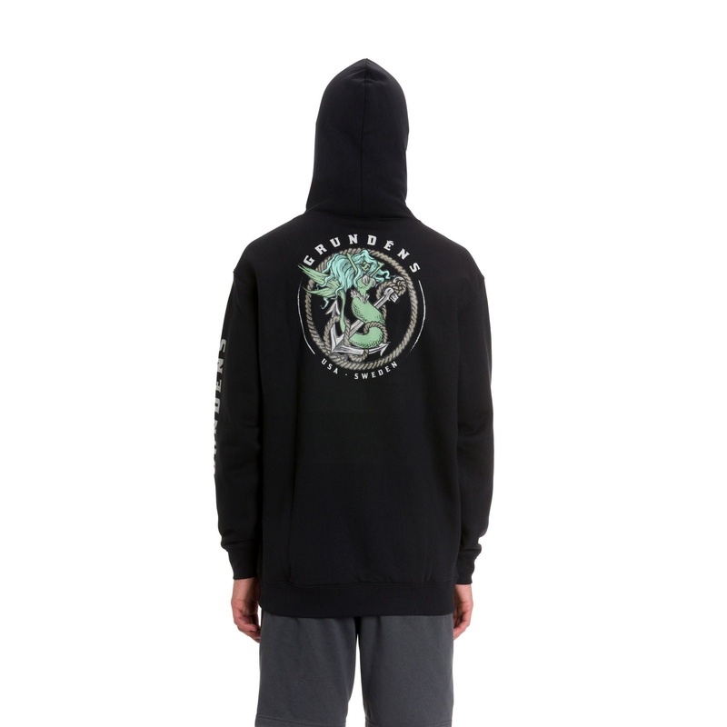 Grundens – Mermaid Hoodie|Black|Medium|Large|X-Large|XX-Large|3X-Large