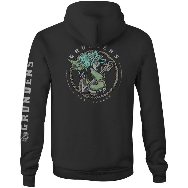 Grundens – Mermaid Hoodie|Black|Medium|Large|X-Large|XX-Large|3X-Large