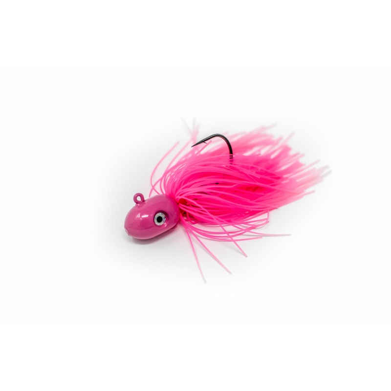 JoeBaggs – Flukie Jigs|1/2 Ounce|1 Ounce|1.5 Ounce|2 Ounce|3 Ounce|4 Ounce|Pink|Chartreuse|White|Nuclear Crush|Glow Squid|Blue Crush