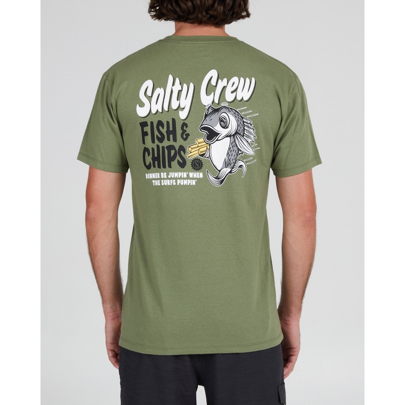Salty Crew – Fish and Chips Premium Short Sleeve Tee
