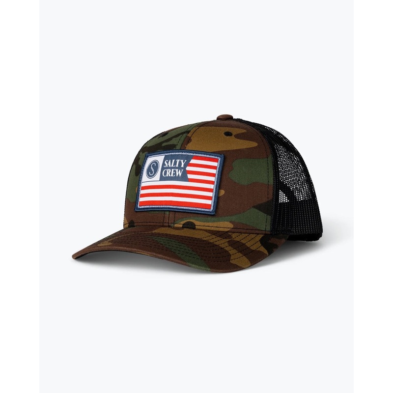 Salty Crew – Freedom Flag Retro Trucker Hat