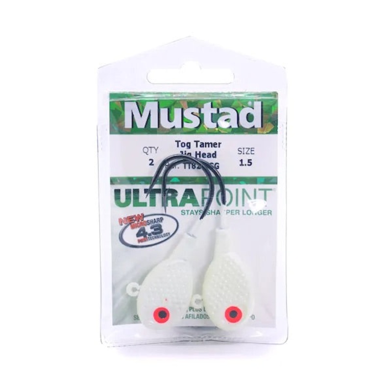 Mustad – Tog Tamer Jig Heads|Size 3|Bone|Pumpkin|Chocolate Milk