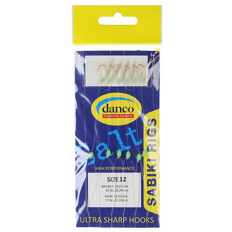 Danco – Green Sabiki Rigs|Size 12 Green|Size 14 Green|Size 16 Green