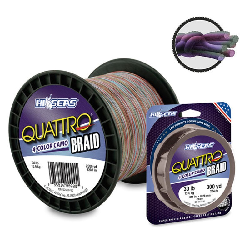 Hi-Seas – Quattro Braid|30lb|300yds