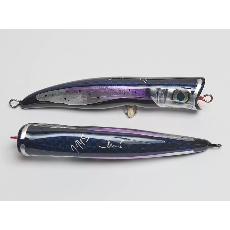 IMS Lures – Diving Popper 190|78-81g Floating|Black-Violet|Flying Fish (Blue)|Green Mac|White (Custom)|Mackerel Queen|Menhaden