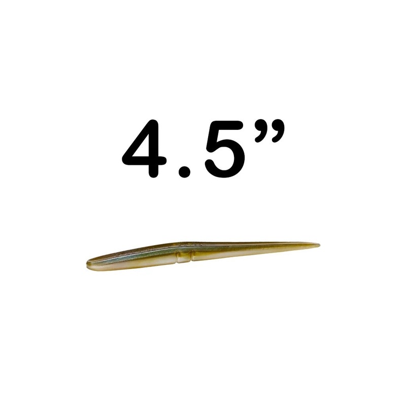 Lunker City – 4.5in Slug-Go|4.5in – 8 Pack|Albino Shad|Bubblegum|Alewife|Arkansas Shiner|Black
