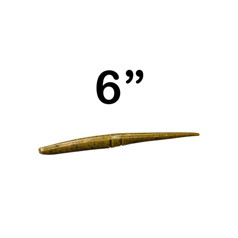 Lunker City – 6in Slug-Go|6in – 8 Pack|Albino Shad|Bubblegum|Alewife|Arkansas Shiner|Black