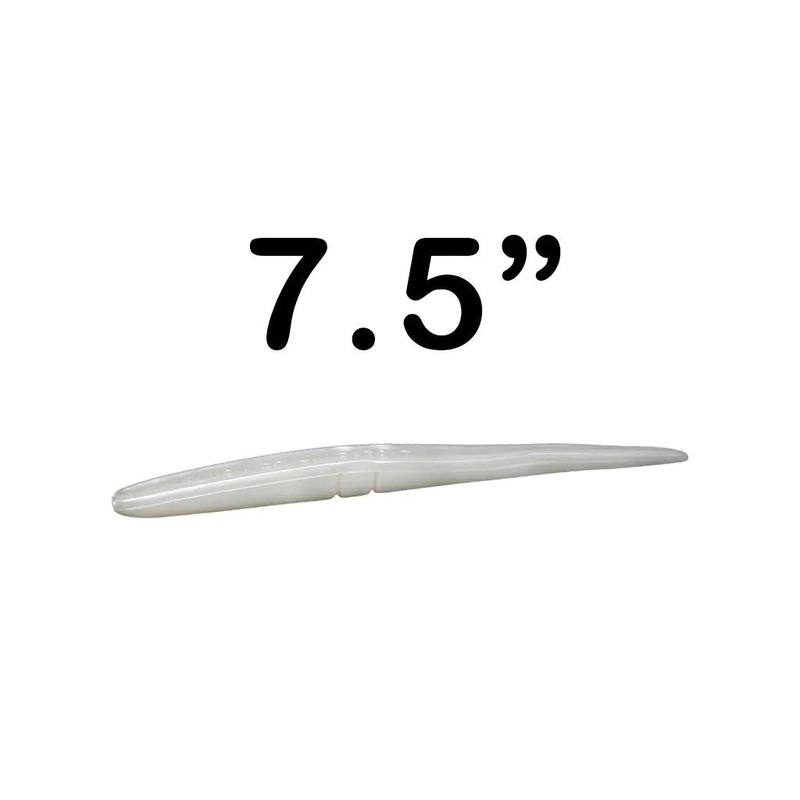 Lunker City – 7.5in Slug-Go|7.5in – 5 Pack|Albino Shad|Bubblegum|Alewife|Arkansas Shiner|Black