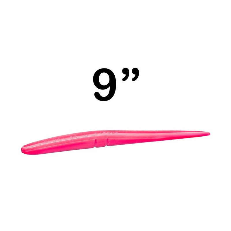 Lunker City – 9in Slug-Go|9in – 3 Pack|9in – 8 Pack|Albino Shad|Bubblegum|Arkansas Shiner|Black|Alewife|Ice Shad