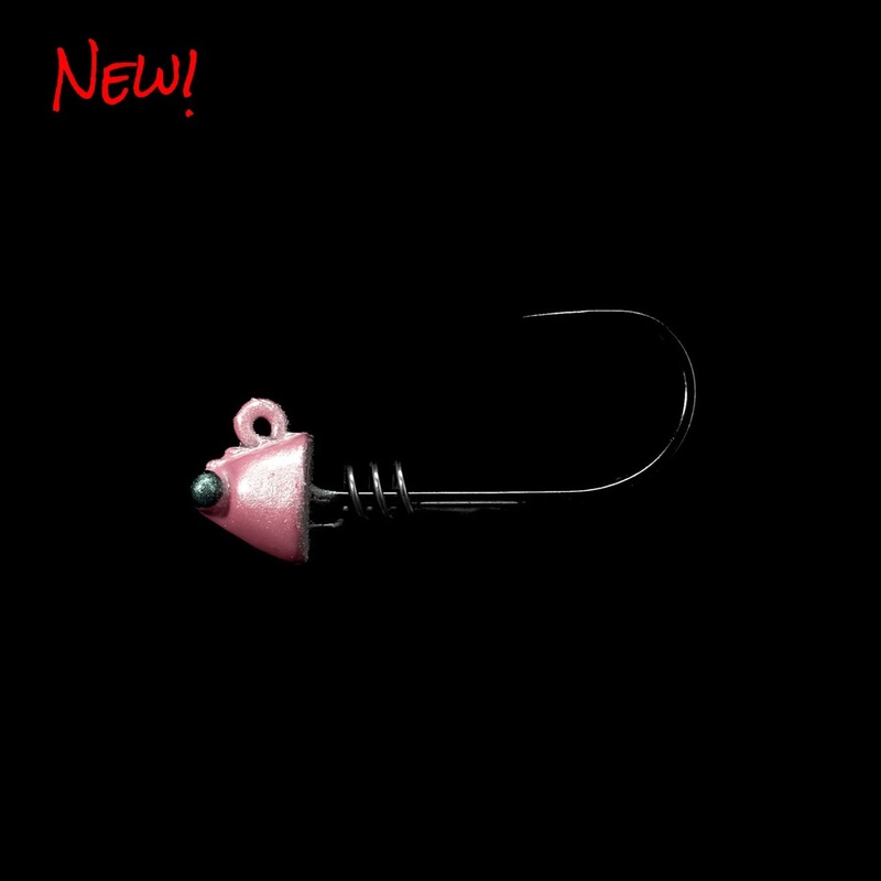 NLBN – 3in Shrimp Jig Heads|NDOP (No Dinks On Pink)|Amber Alert|Wasabi|Old Bay|1/4oz – 3 Pack|3/8oz – 3 Pack|1/2oz – 2 Pack|3/4oz – 2 Pack|1oz – 2 Pack