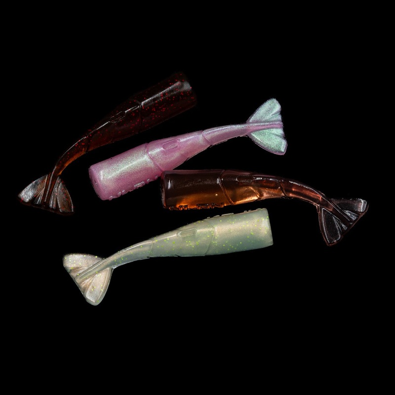 NLBN – 3in Shrimp Tail|3in – 6 Pack|Amber Alert|NDOP (No Dinks on Pink)|Wasabi|Old Bay