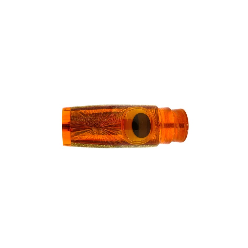 Koya Lures – 12in Large Hard Head – Orange Starburst Gold Glitter