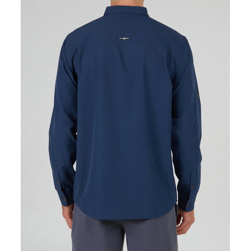 Salty Crew – Skipper Perforated Long Sleeve Tech Woven Shirt