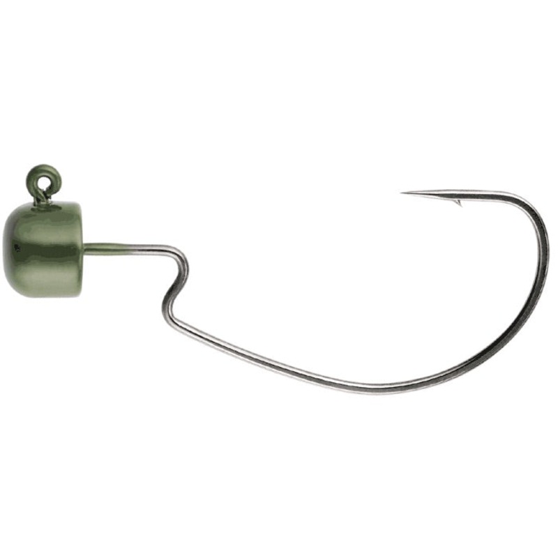 Owner – Offset Block Head Jig|Green Pumpkin|1/0|1/16oz