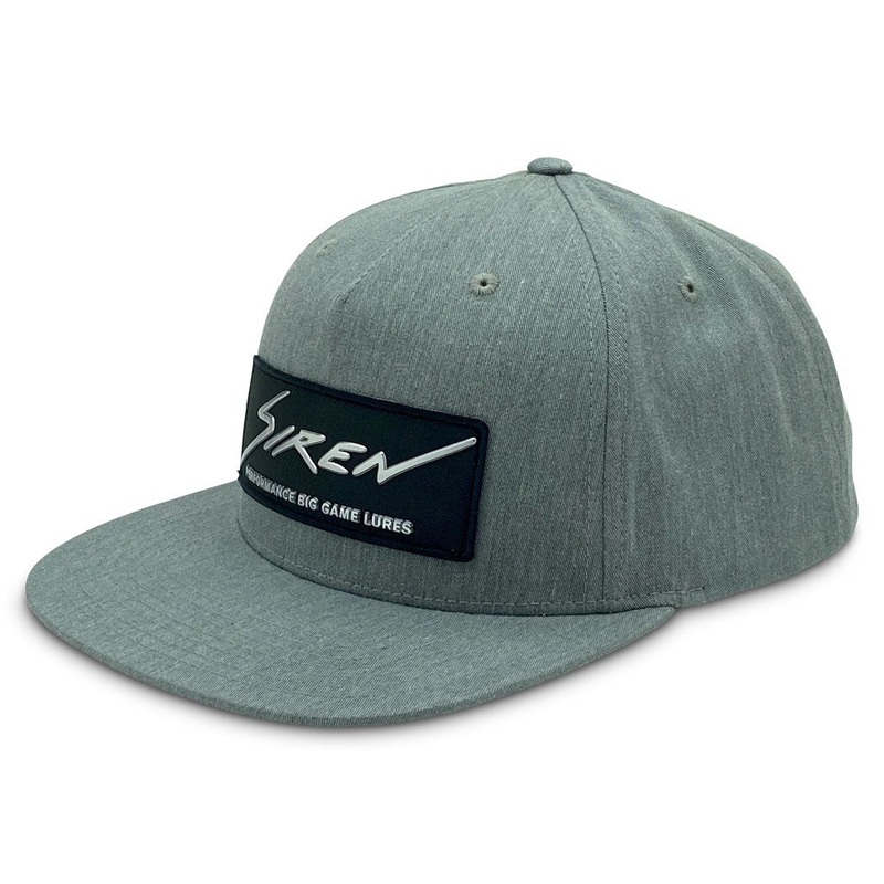 Siren Lures – Flatbill Snapback – Heather Grey