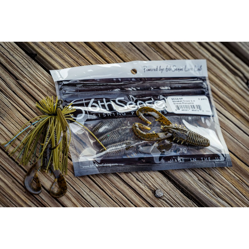Stroker Craw – Green Pumpkin|3.3in (8/pk)|2.4in (8/pk)