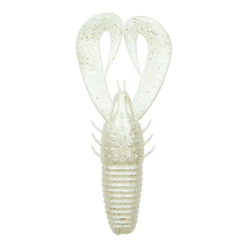 Stroker Craw – Platinum White|3.3in (8/pk)