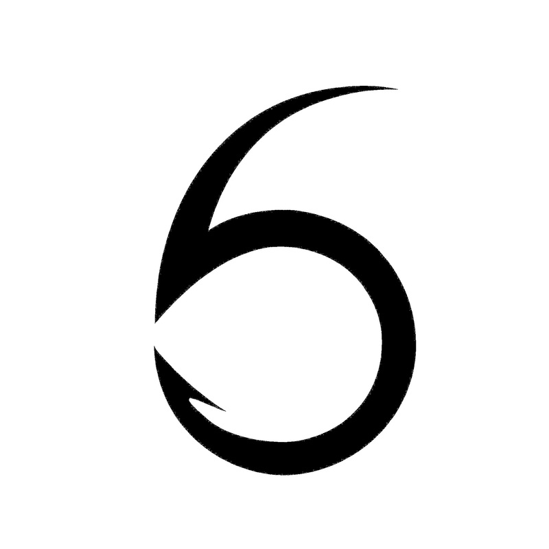‘The BIG 6’ Decal|White|Black