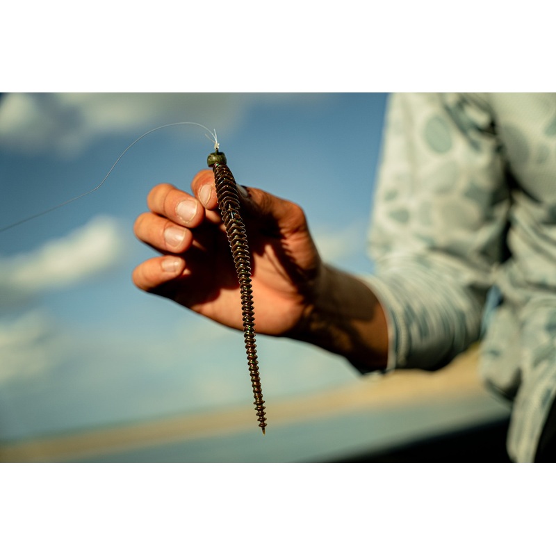 Boosa 6.5 Shakey Worm – Green Pumpkin Juice