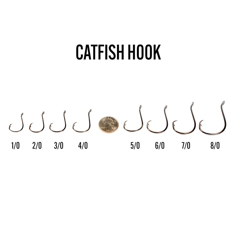 Catfish Hook|1/0 (5pk)|2/0 (5pk)|3/0 (5pk)|4/0 (5pk)|5/0 (5pk)|6/0 (5pk)|7/0 (5pk)|8/0 (5pk)