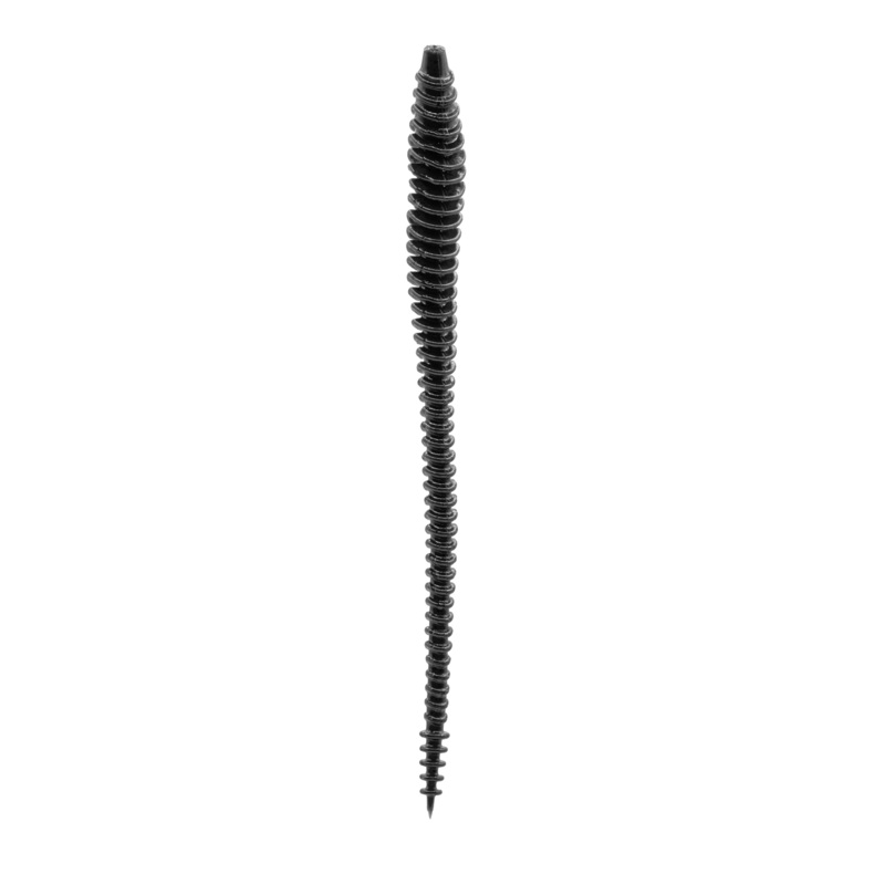 Boosa 6.5 Shakey Worm – Black|6.5″ (10/pk)