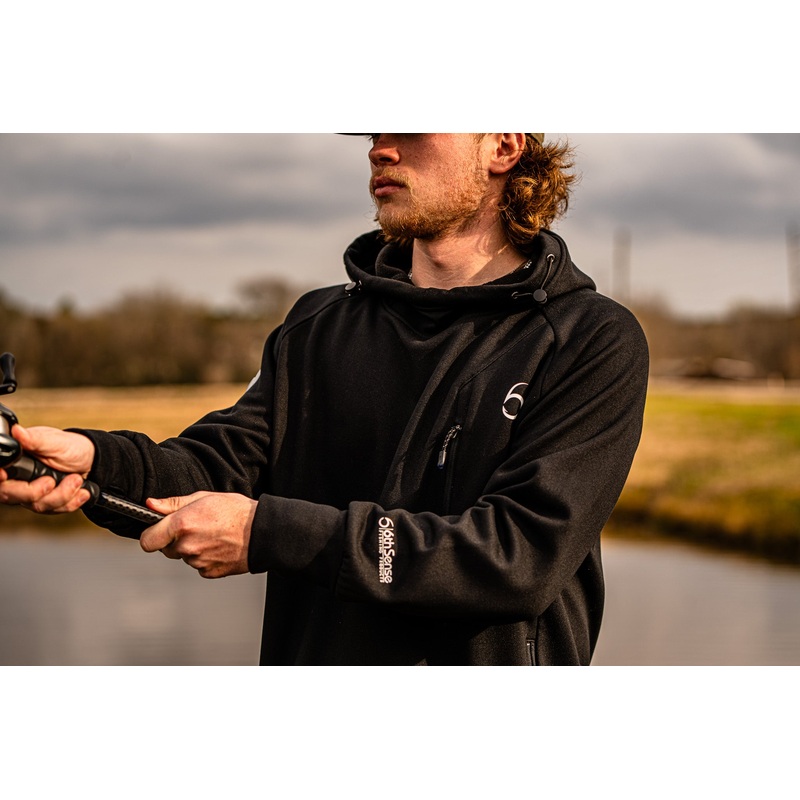 FishDock Hoodie|Black|River Rock|SM|MD|LG|XL|2X|3X