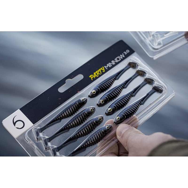Party Minnow – Black|3.0″ (8/pk)