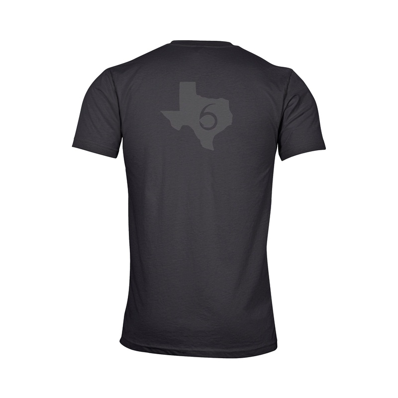 6 of Texas|SM|MD|LG|XL|2X|3X|Heavy Metal|Black|Grey|Navy