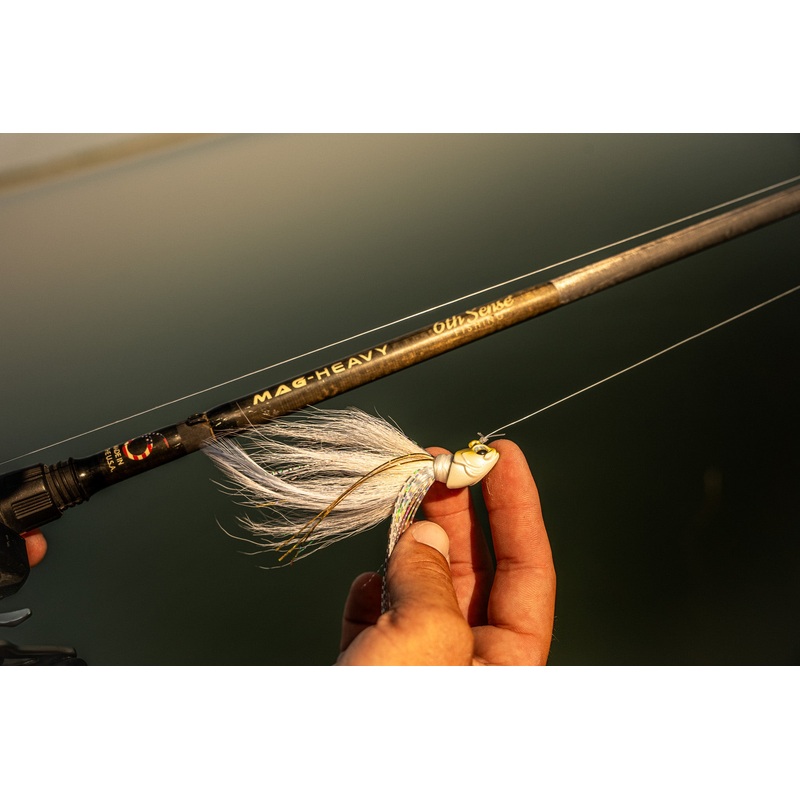 Flock Hair Jig – Gizzard Shad|5/16oz.|3/8oz.|5/8oz.|3/4oz.