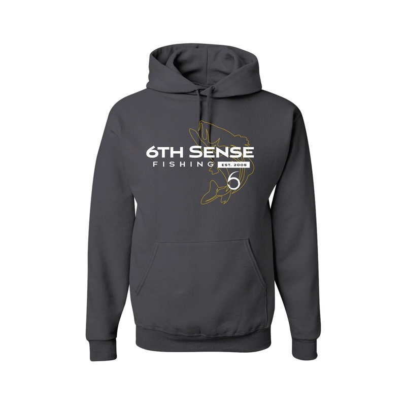 Hook Set Hoodie|SM|MD|LG|XL|2X|3X|Charcoal Gray