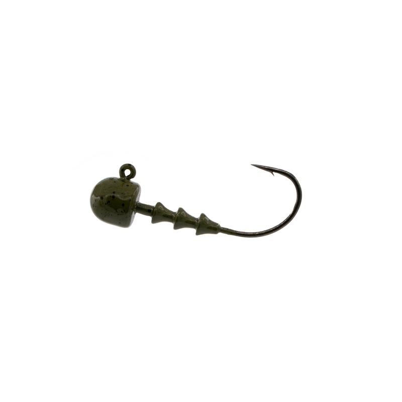 Masterclass Dome Jig Head – Green Pumpkin – 3/16 #1