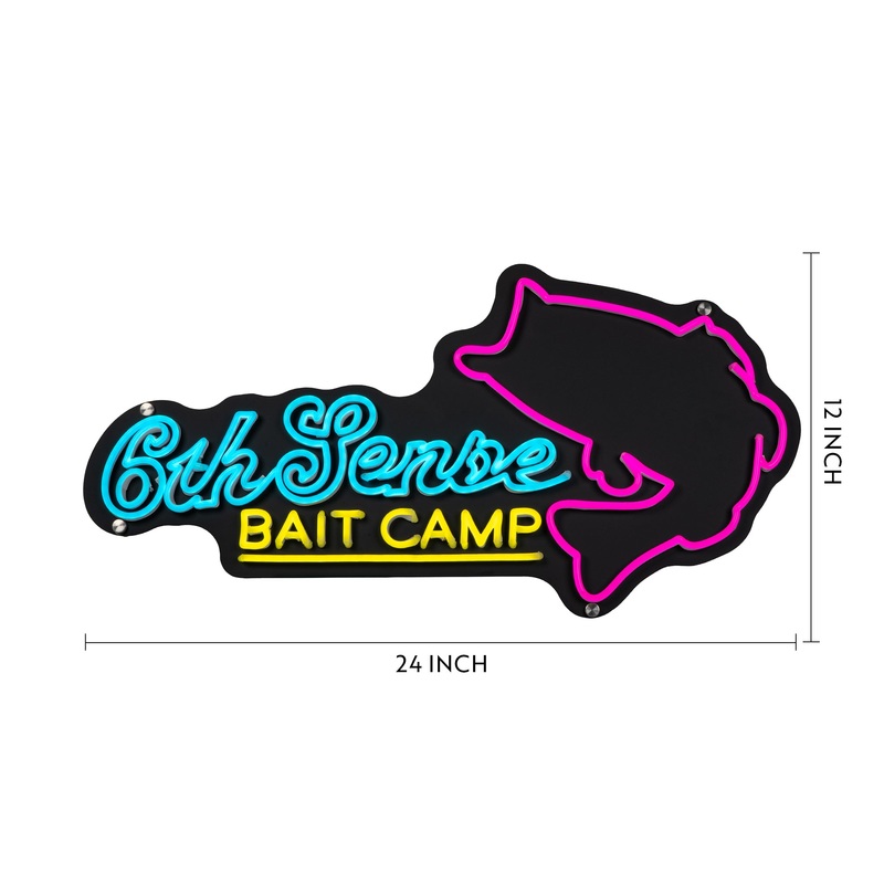 6th Sense Bait Camp Neon Sign|Bait Camp