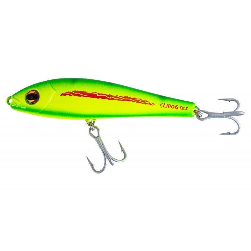 Halco Slidog 125 5 1-7/8 Oz|Blood Nut|Chrome Gold Black Back|Chrome Pink|Chrome Tiger|Coral Trout|Fifo|Fusilier|Liquid Lime|Lumo|Pink Fluoro|Pilchard|Stripey|Trout Envy|White RedHead