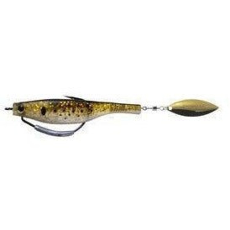 Hyperlastics Dartspin Pro Weedless 7in Bunker – gold