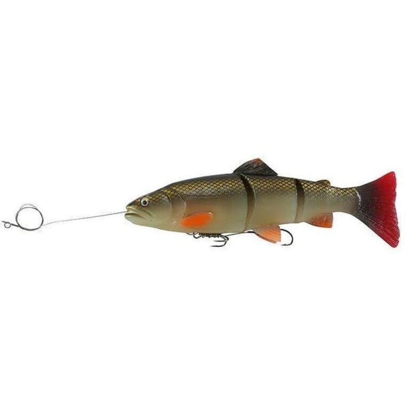 Savage Gear Pre-Rigged 3D Line Thru Trout Segmented Swimbait SS 8 3-1/3 Oz Red Horse Sucker