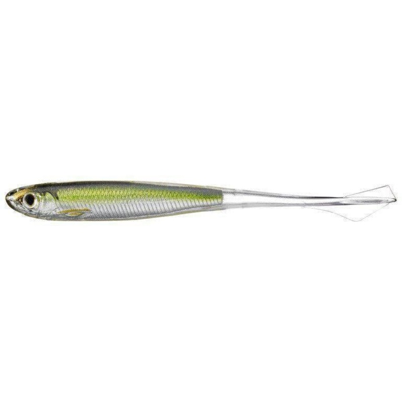 LiveTarget ICT Ghost Tail Minnow Drop Shot GTM130SK951 5 Silver/Smoke Qty 3