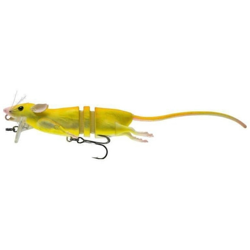 Savage Gear 3D Rat Bait, Floating, 2 1/2oz, 11 3/4, Firetiger