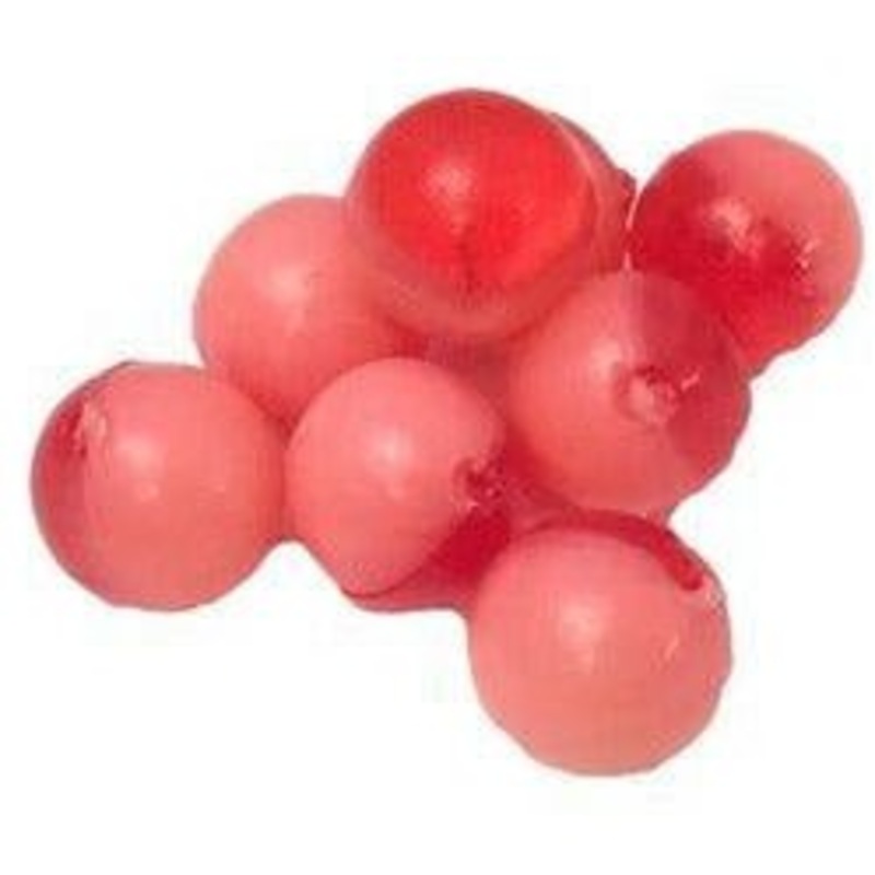 BnR Tackle Soft Beads 8 mm 50/50 Red Roe Neutral Buoyancy Qty 15