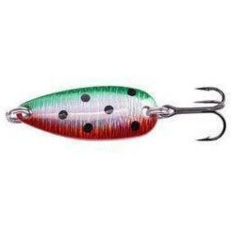 FAS Spotted Spoon 7/8 Oz Prism Grn/Slvr/Rd/Blk Spots