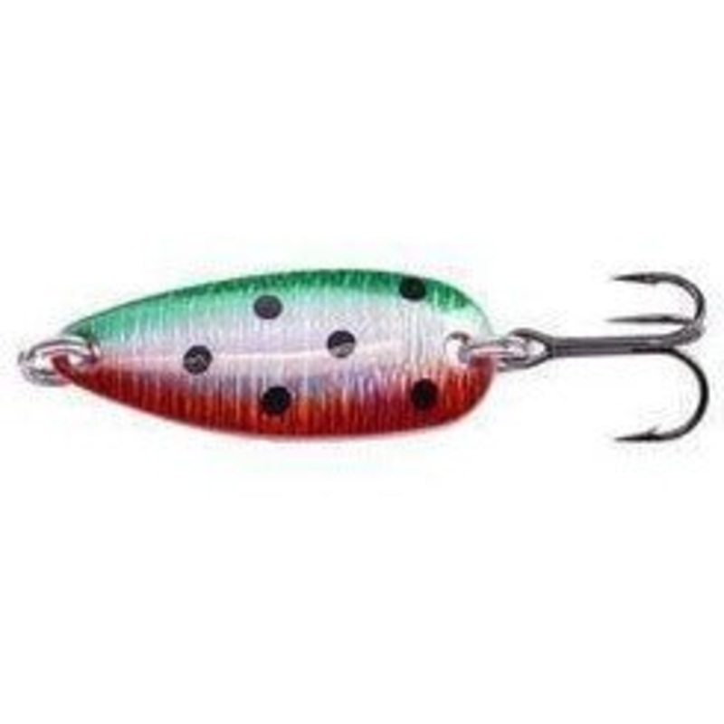 FAS Spotted Spoon 7/8 Oz Prism Grn/Slvr/Rd/Blk Spots