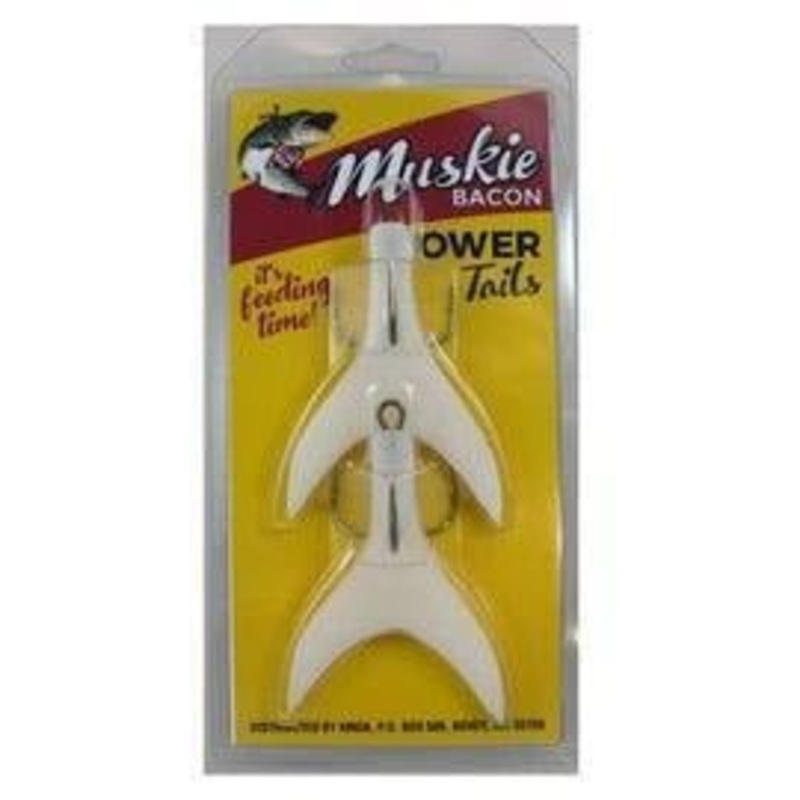 Inhaler Musky Bacon Power Tail PTLWH L 3/0 White Qty 2