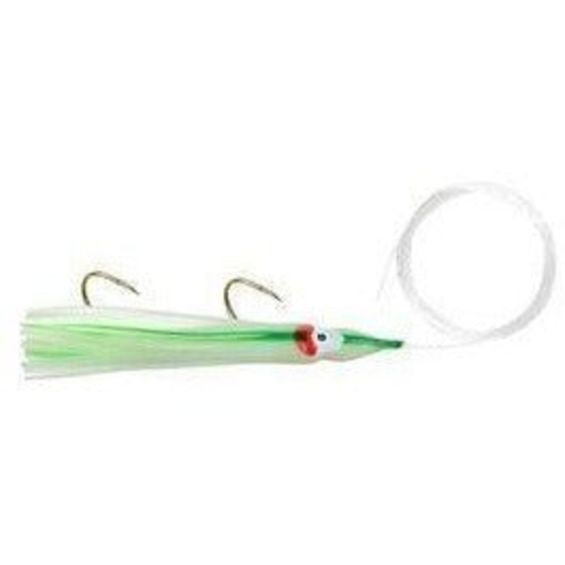 Danielson Squid Rigged SQDR45118 4.5 Glow/Green Streak Qty 1