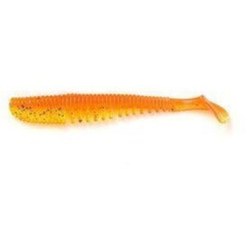 FAS JohnCoo Paddle Tail Wobble Shad UV/Glow 3.35 Floro Orangw Qty10