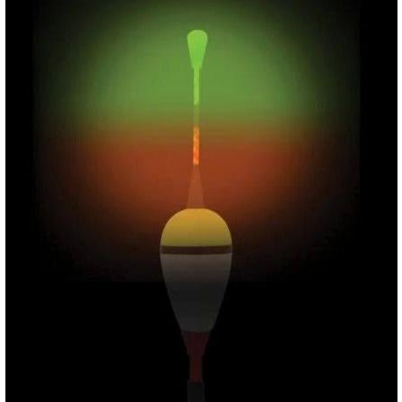 South Bend Fiber Optic Light-Up Balsa Float 7/8 Multi-Color Qty 1