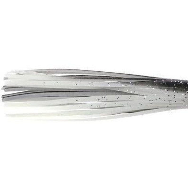 Danielson Squid Bait 4.5 Glow/Black Silver Glitter Qty 10