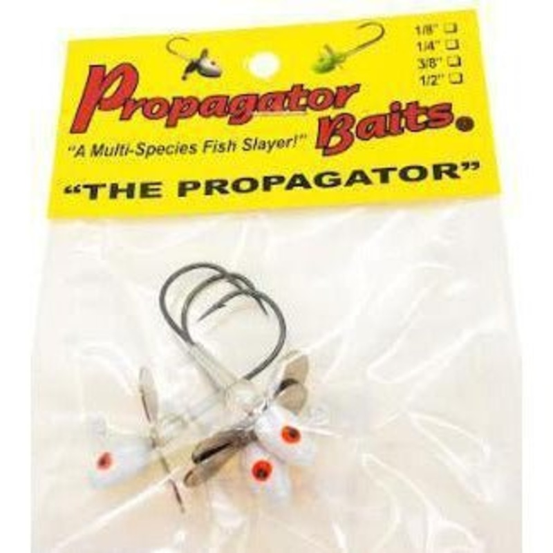 Propagator Bullethead Propeller Jigs Qty 3