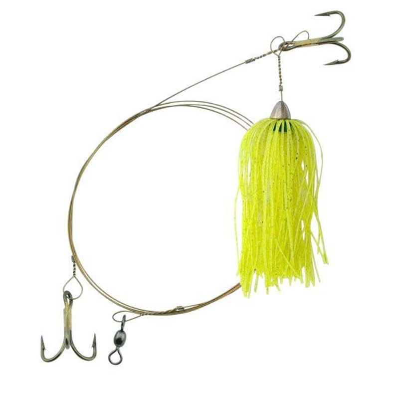 C&H Lures/AFW Kingfish Pro Rig 1/8 oz / 3.5 g Head, Two #4 4x Treble Hooks